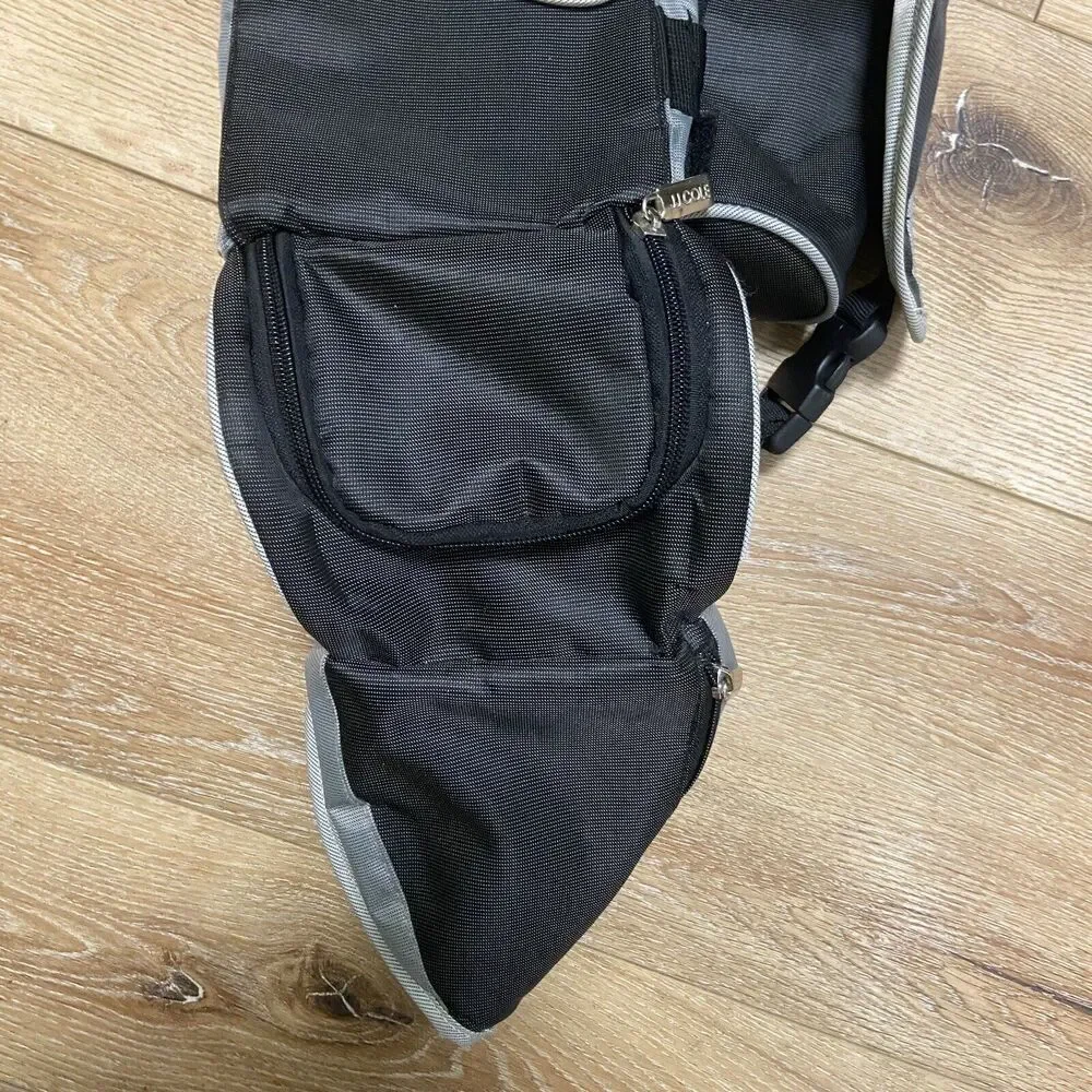 JJ Cole Collections Over The Shoulder Diaper Bag Sling Black & Gray Trav…